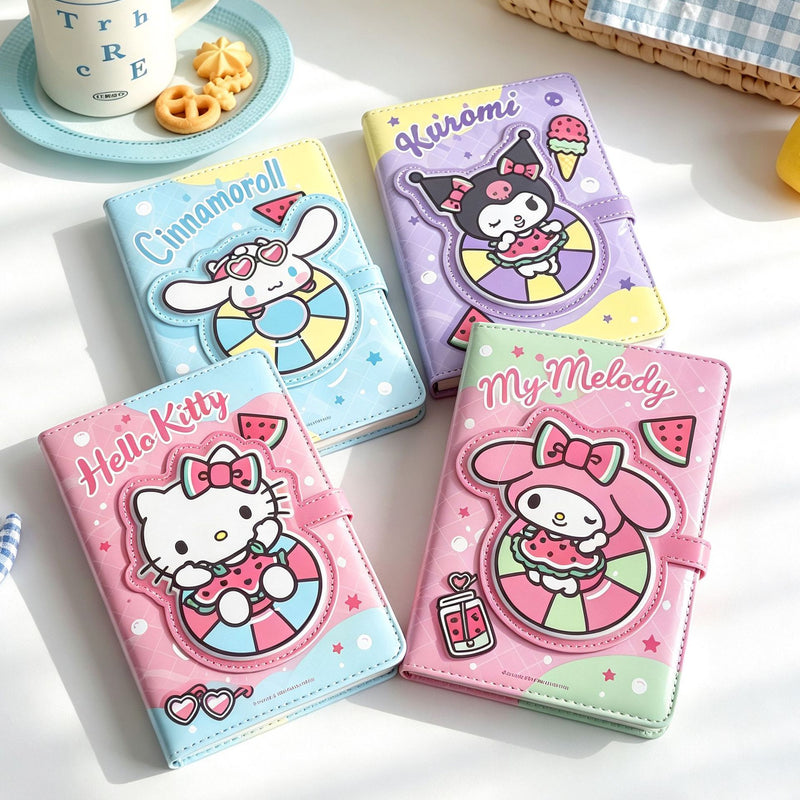 A6 Colorful Page Magnetic Closure Notebook  KT81536