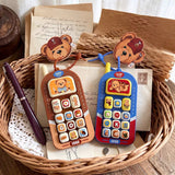 Bear 13-Key Phone Fidget Keypad Keychain