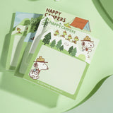 Sticky shaped memo pad--HAPPY CAMPERS