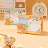 Bear Sticker Memo pad + Acrylic Clip Set  HY224