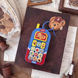 Bear 13-Key Phone Fidget Keypad Keychain