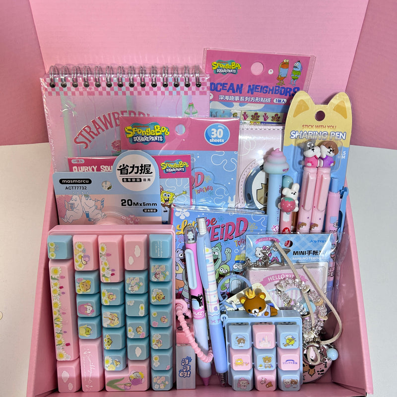 Cute Pink and Blue Stationery Set vol.1
