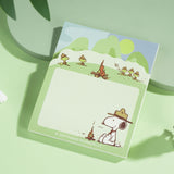 Sticky shaped memo pad--HAPPY CAMPERS