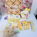 Kawaii Stationery Set Purple/Yellow/Pink/Green