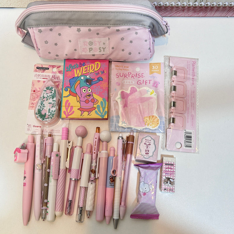 All in One Pencil Pouch Bundle Pink vol 1
