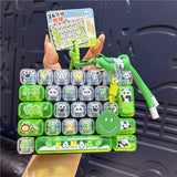 Panda Keyboard Fidget Keychain