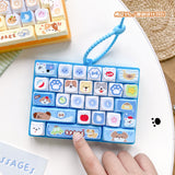 Keyboard Fidget Keychain Dog/Cat