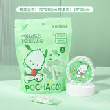 4 Face towel+2 Bath towel Fachaiacc Green