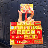 Keyboard Fidget Keychain 1-12