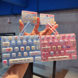 Keyboard Fidget Keychain Lucky/Fun/Happy