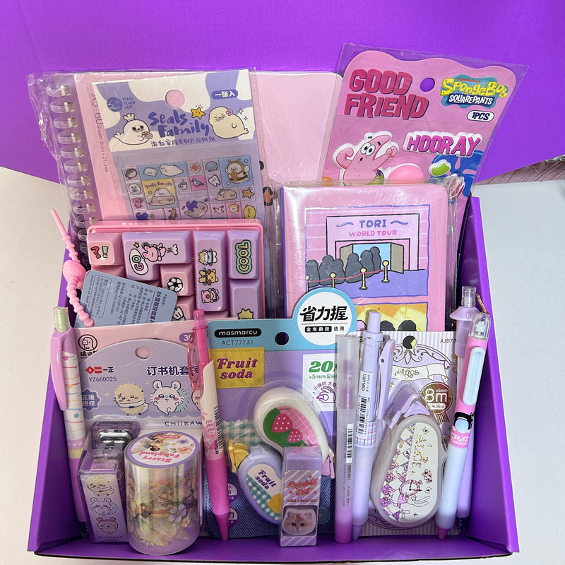Cute Pink Purple Stationery Set vol.1