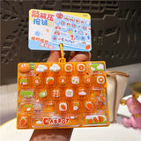 Fruit Keyboard Fidget Keychain YSK03934