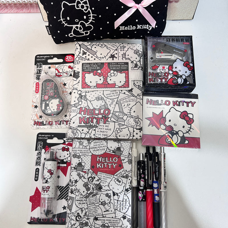 Black Stationery Set