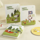 A5 Magnetic Closure Notebook--HAPPY CAMPERS Fachaiacc