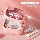 Bento Box With Scissors And  Spoon