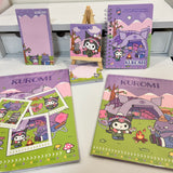 Camping  theme stationery combo Purple