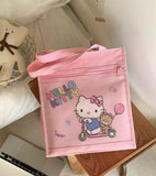 Cartoon Tote Bag Fachaiacc Light Pink