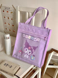 Cartoon Tote Bag Fachaiacc Purple 