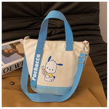 Cute Canvas CrossBag Fachaiacc  Blue