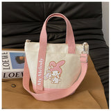 Cute Canvas CrossBag Fachaiacc  Pink