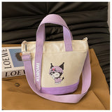 Cute Canvas CrossBag Fachaiacc  Purple