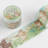 Flower Animal Paper Washi Tape squirrels