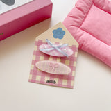 Hairclip Fachaiacc 143 Pink Plaid