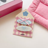 Hairclip Fachaiacc  144 Blue Plaid