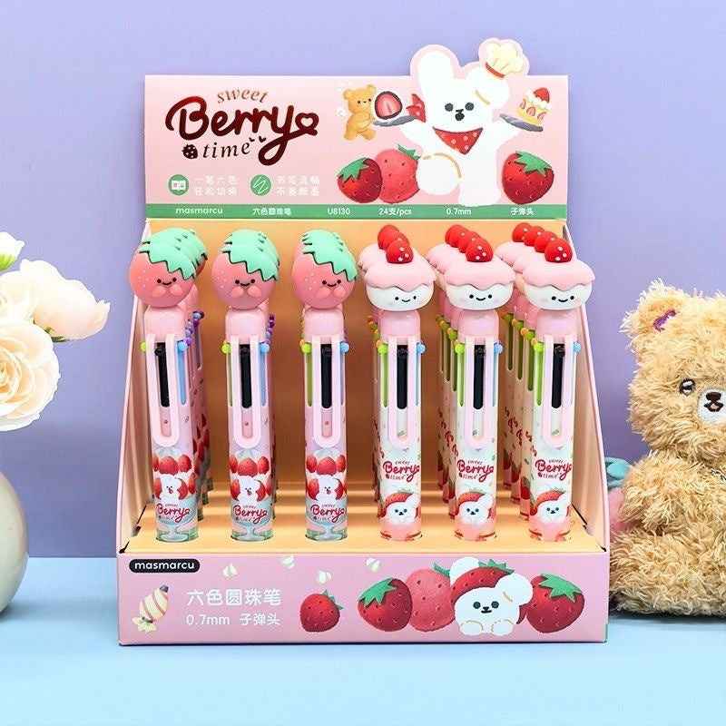 Sweet Berry Time Multi Color Pen   ABPU8130