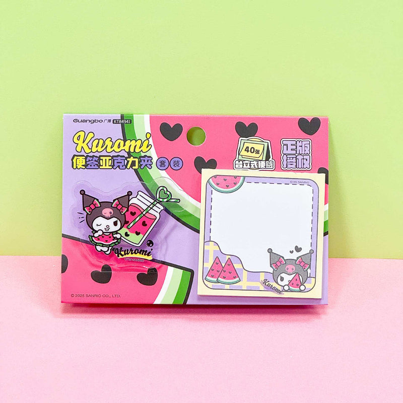No sticker Memo Pad With Acrylic Clips KT84941