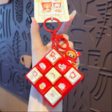Bear 9-key Keyboard Fidget Keychain