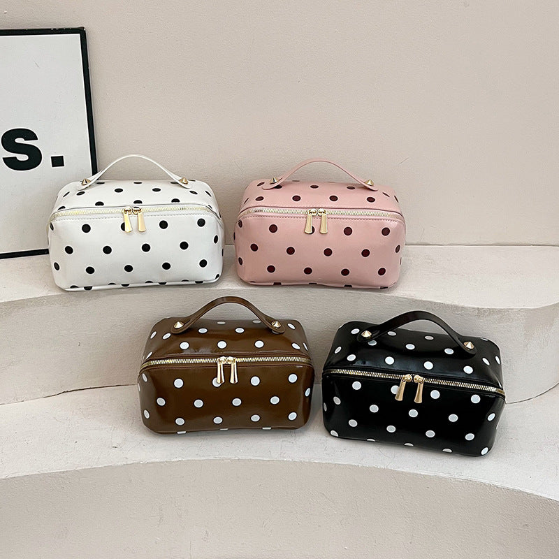 Polka-dot Makeup Organizer Bag