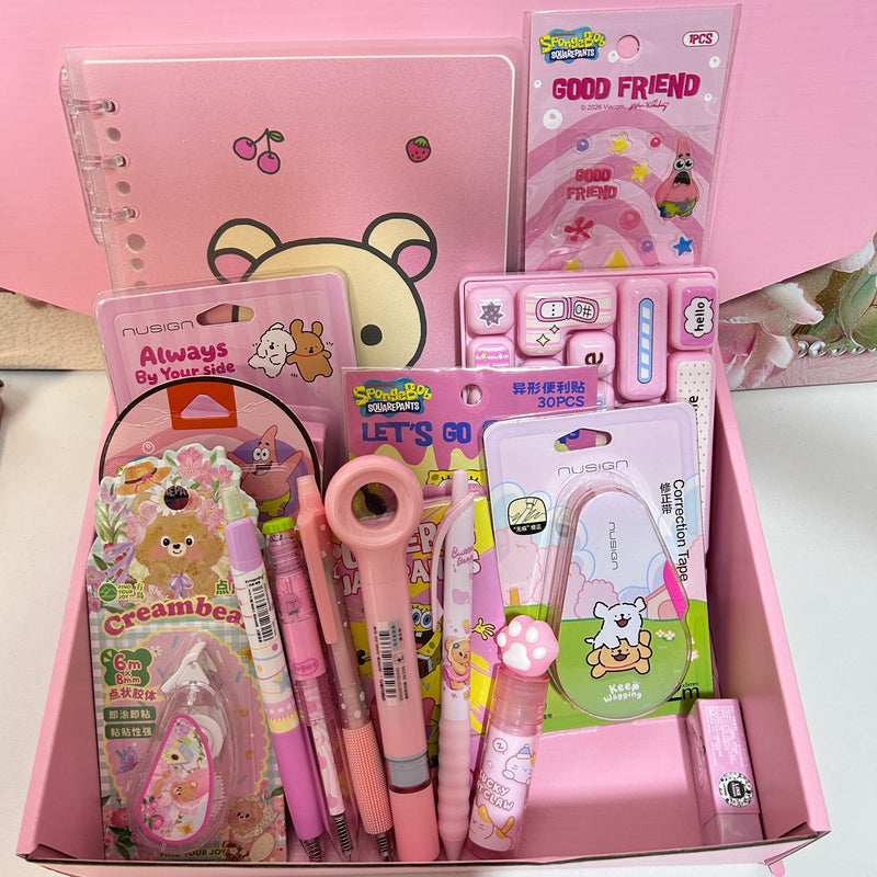 Cute Pink Stationery Set