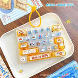 Keyboard Fidget Keychain 1-12