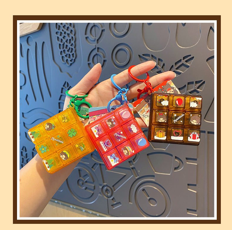 9-key Keyboard Fidget Keychain YZ1120