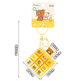 Bear 9-key Keyboard Fidget Keychain