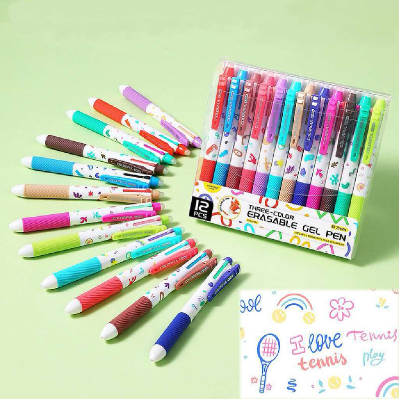 Three-color Erasable Gel Pen YML-619