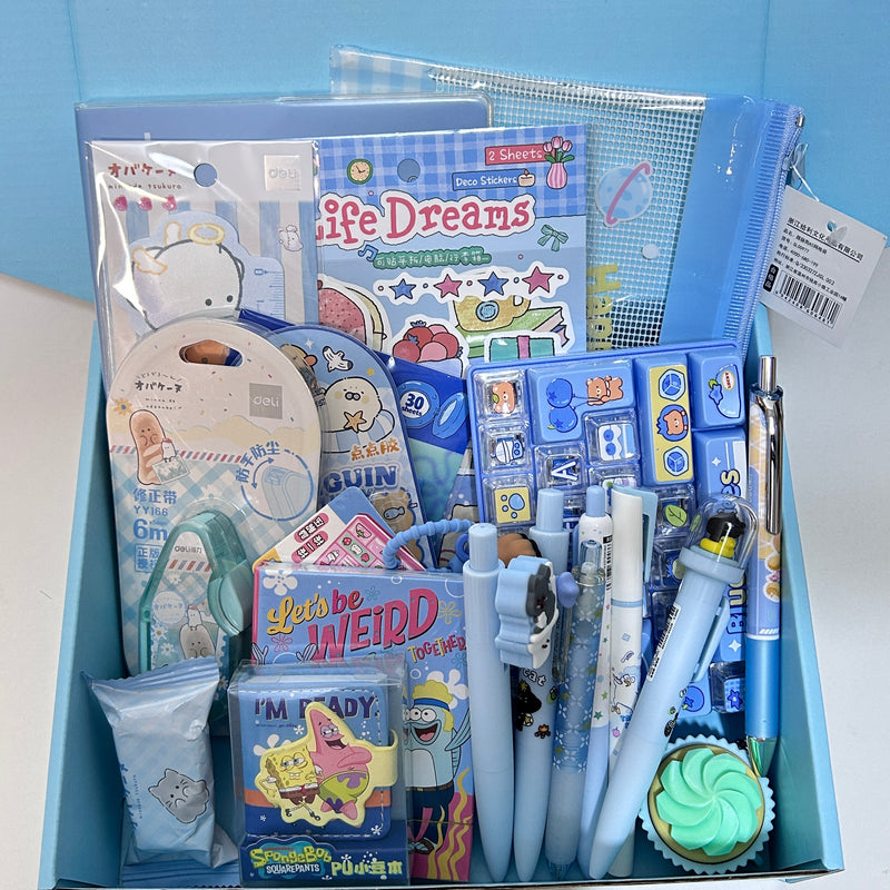 Cute Blue Stationery Set vol.5