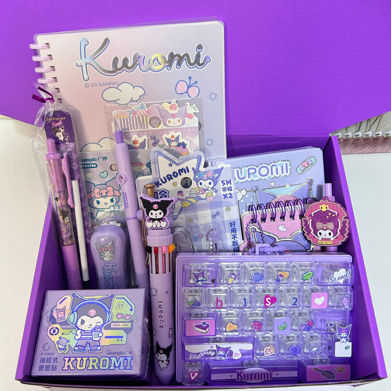 Cute Purple Stationery Set KU02