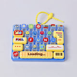 Keyboard Fidget Keychain Lucky/Fun/Happy