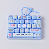 Keyboard Fidget Keychain Lucky/Fun/Happy