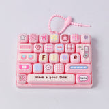Keyboard Fidget Keychain Lucky/Fun/Happy