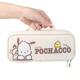 Kawaii 2 Compartment Pencil Case Fachaiacc Khaki 