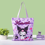 Kawaii Canvas Bag Fachaiacc Purple 