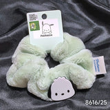 Kawaii Fluffy scrunchie Fachaiacc Green 