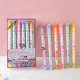 Kawaii Macaron Dual-Ended Highlighter Pen Fachaiacc A 