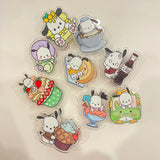 Kawaii Memo Pad Clip 2 Fachaiacc A styles/9 pcs 