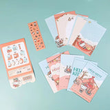 Kawaii Message Paper Set Fachaiacc Orange 