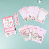 Kawaii Message Paper Set Fachaiacc Pink 