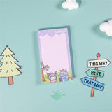 Kawii No Sticky Memo Pad 5 Fachaiacc Purple 